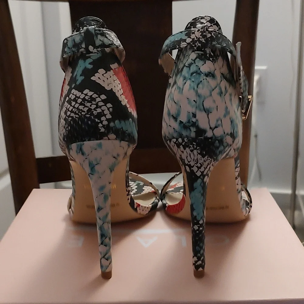 Snake Multi Color Heels - Picture 3 of 5